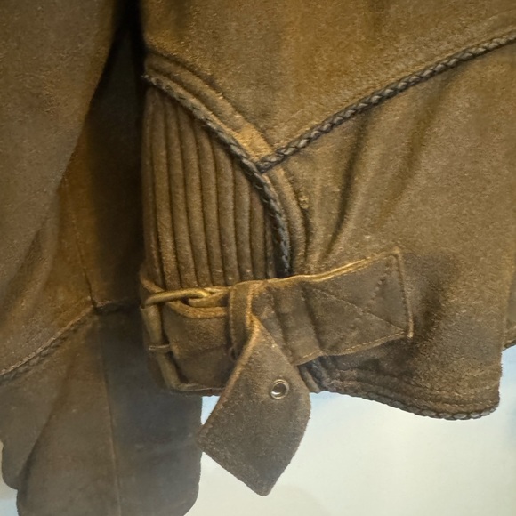 Vintage 90’s Y2K Harley Davidson Billings Distressed Mens LARGE Leather Jacket - Picture 10 of 12